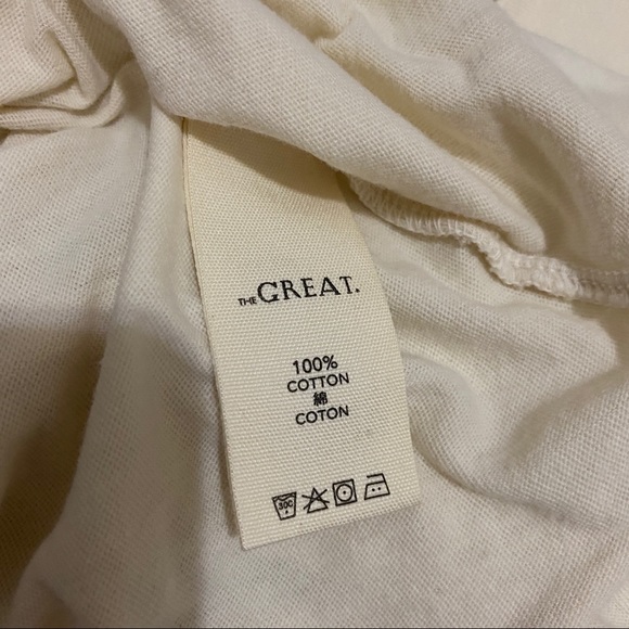 NWT The Great The Bell Sleeve Tee 0 - Picture 10 of 10